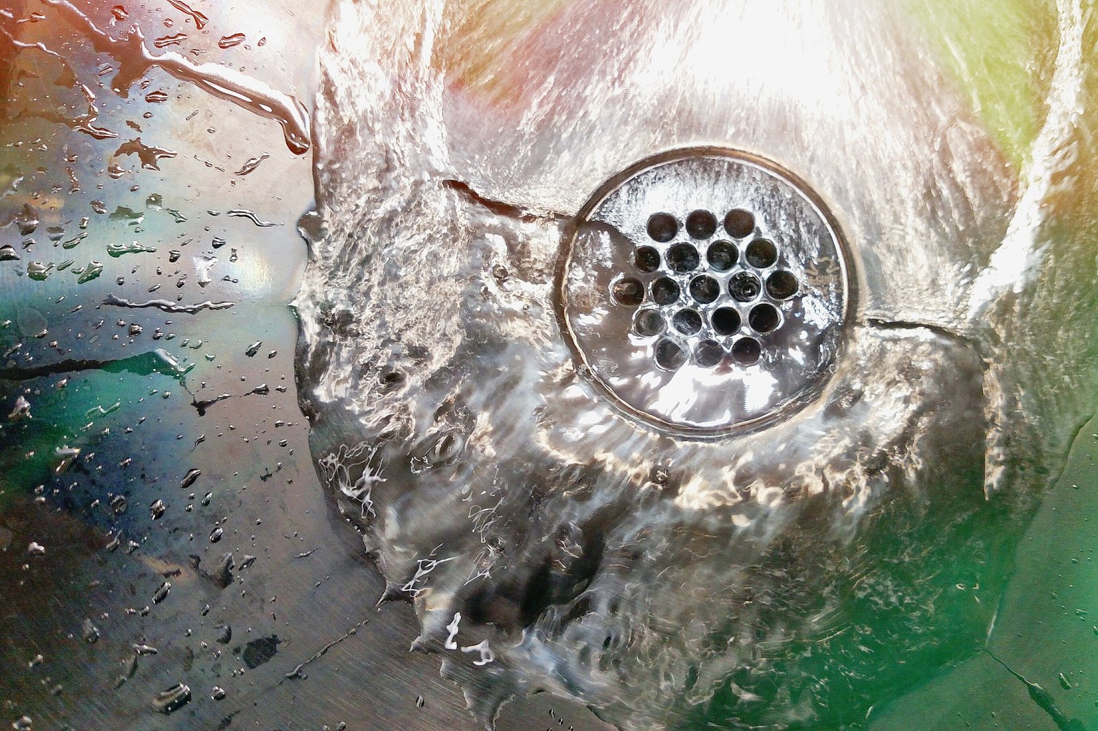 Gluckernder Abfluss im Badezimmer